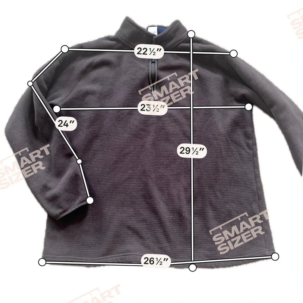 The‎ North Face Mens XXL Brown Waffle Knit Quarter Zip Fleece Pullover Sweater